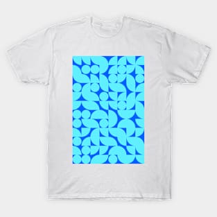 Kids Bluish Geometric Pattern - Shapes #8 T-Shirt